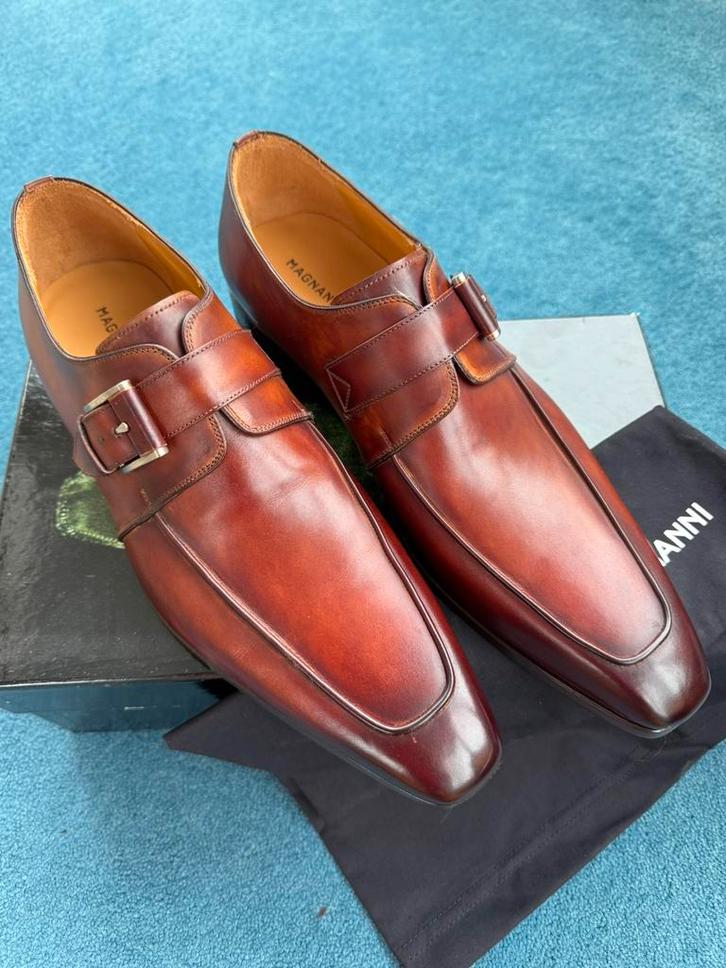 NIEUW Magnanni Gesp Instapper EU45 Mahonie/Bruin, Kleding | Heren, Schoenen, Nieuw, Gespschoenen, Bruin, Verzenden