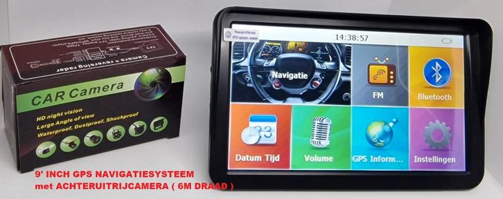 9' Camper, Auto GPS Navigatie met Achteruitrijcamera Set., Caravans en Kamperen, Camper-accessoires, Nieuw, Ophalen of Verzenden