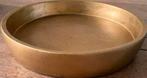 Schaal goud, Huis en Inrichting, Woonaccessoires | Schalen en Manden, Ophalen of Verzenden, Zo goed als nieuw, Rond, Overige materialen