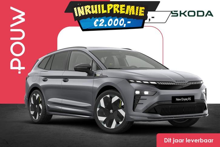 Skoda Enyaq 85 340pk RS | Business Updgrade MAXX | Trekhaak, Auto's, Skoda, Bedrijf, Te koop, Enyaq, 360° camera, 4x4, ABS, Achteruitrijcamera