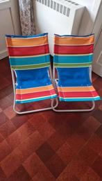 2 Leuke Kinder Tuinstoelen, Ophalen, Gebruikt, Metaal, Inklapbaar