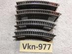 Vk-977 N Spoor Gebogen Rails 14912/22 Minitrix R1 en R2, Gebruikt, Gelijkstroom, Trix, Rails