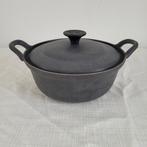 Le creuset gietijzer emaille braadpan sauspan 20 cm, Gebruikt, Ophalen of Verzenden, Koekenpan of Braadpan, Gietijzer