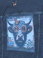 Ossenkop stier panterprint bril vlinder zwart dames jasje, Zwart, Maat 46/48 (XL) of groter, Nieuw, Ophalen of Verzenden