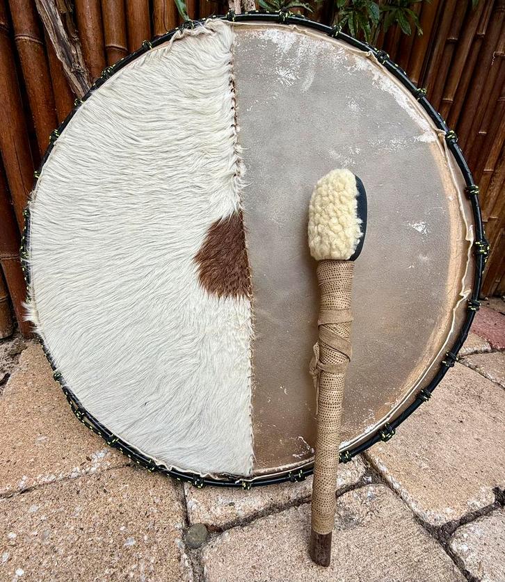 Two Spirit/Two Sound Sjamanendrum Nubische Geit/Paard, Muziek en Instrumenten, Percussie, Nieuw, Trommel, Ophalen of Verzenden