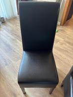 Eetstoelen, Huis en Inrichting, Stoelen, Ophalen, Gebruikt, Bruin, Leer