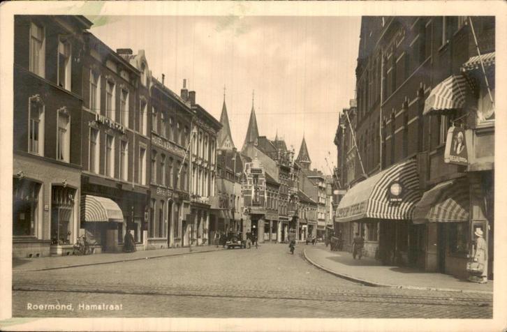 Roermond - Hamstraat, Verzamelen, Ansichtkaarten | Nederland, Gelopen, Limburg, Voor 1920, Ophalen of Verzenden
