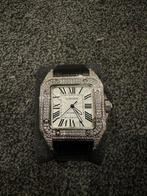 Cartier santos diamond 38 mm, Sieraden, Tassen en Uiterlijk, Ophalen of Verzenden, Zo goed als nieuw, Staal, Overige merken
