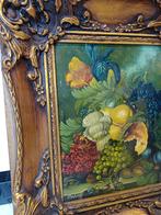 Stilleven met fruit en bloemen, gesigneerd Elsbeth, Ophalen of Verzenden