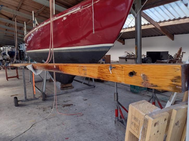 Massief houten Oregon Pine mast 9,46m, Watersport en Boten, Zeilen en Zeiltoebehoren, Gebruikt, Toebehoren, 15 tot 30 m², 6 meter of meer