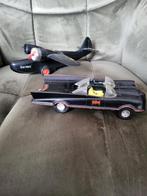 1960 Batman vliegtuig en batmobiel- auto - niet compleet, Antiek en Kunst, Antiek | Speelgoed, Ophalen of Verzenden
