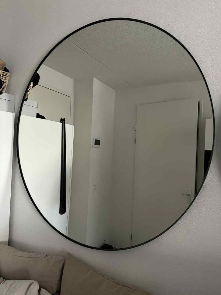 IKEA LINDBYN Ø110 cm, Huis en Inrichting, Woonaccessoires | Spiegels, Zo goed als nieuw, 100 tot 125 cm, 100 tot 150 cm, Ovaal