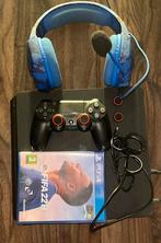 Playstation 4 500GB + headset + controller + accessoires, Ophalen of Verzenden, Met 1 controller, Original, 500 GB