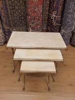 Vintage mimiset bijzettafels, Huis en Inrichting, Tafels | Bijzettafels, Tweedehands, Vintage, Rechthoekig, Ophalen