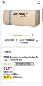 Heel pak glaswol en nog wat rest stukken, Doe-het-zelf en Verbouw, Isolatie en Afdichting, Ophalen, 4 tot 8 cm, 10 tot 15 m², Nieuw