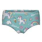 Groen onderbroekje unicorn slipje lingerie onderbroek broek, Verzenden, Groen, Broekje of Short