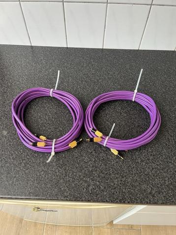 2x analoge RCA tulp kabel . 5 meter per stuk. beschikbaar voor biedingen
