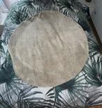 Vloerkleed Ikea Stoense laagpolig 130cm Ecru, Ophalen, Beige, Laagpolig, Rond