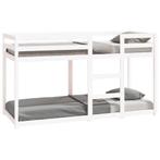 VidaXL stapelbed 75x190 massief grenen wit, Huis en Inrichting, Slaapkamer | Stapelbedden en Hoogslapers, Ophalen, Minder dan 160 cm