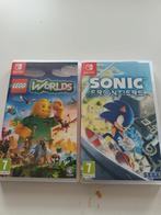 2 Nintendo spelen Sonic Frontiers en Lego Worlds, Spelcomputers en Games, Games | Nintendo Switch, Vanaf 7 jaar, Avontuur en Actie