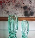 Duo BULLET (Lens) Vazen, R. Schrötter, ROSICE Glassworks, Ophalen of Verzenden