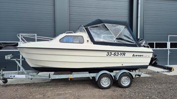 Ryds 535 bj 2006 Mercury 50 pk bj 2011 kajuitboot visboot beschikbaar voor biedingen