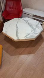 Marmeren achthoekige salontafel, Ophalen of Verzenden, Gebruikt