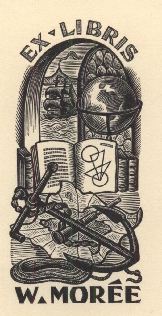 1265 Ex Libris Nederland : Thijs Mauve, 1945, Antiek en Kunst, Kunst | Etsen en Gravures, Verzenden