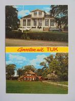 GROETEN uit TUK bij Steenwijk, gemeentehuis en boerderij., Verzamelen, Ophalen of Verzenden, 1960 tot 1980, Ongelopen, Overijssel