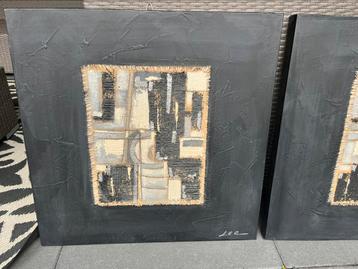Schilderij 2x 60x60 beschikbaar voor biedingen