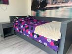 Bedbank Wood Dennis 1-persoonsbed met lade + nachtkastje, Ophalen, 90 cm, Eenpersoons, Zo goed als nieuw
