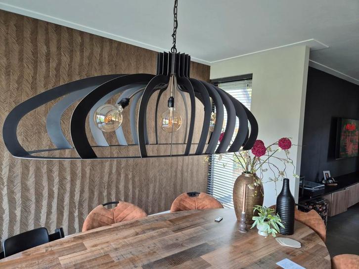 Grote Hanglamp - 139,5 x 50 cm, Huis en Inrichting, Lampen | Hanglampen, Gebruikt, 75 cm of meer, Metaal, Ophalen of Verzenden