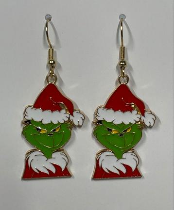Grinch Oorbellen - Feestelijke Kerst Accessoires beschikbaar voor biedingen
