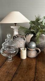 Glazen pot met deksel 35 cm- hoog. - zo goed als nieuw, Huis en Inrichting, Woonaccessoires | Stolpen, Ophalen, Zo goed als nieuw
