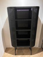 Webbing kast Julius zwart, Huis en Inrichting, Ophalen, Met plank(en), Minder dan 150 cm, 150 tot 200 cm