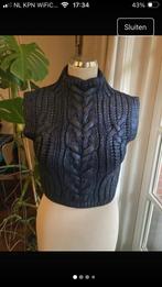 Zara donkerblauw metallic spencer. M, Maat 38/40 (M), Zara, Zo goed als nieuw, Verzenden