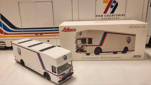 Schuco Mercedes-Benz Renntransporter "BMW Motorsport", Hobby en Vrije tijd, Modelauto's | 1:43, Zo goed als nieuw, Auto, Schuco
