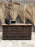 Zware antieke kist oud dressoir India, Ophalen of Verzenden, Zo goed als nieuw, 75 cm of meer, Overige houtsoorten