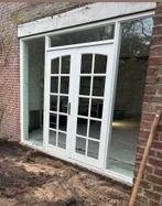 Hardhouten kozijn pui hardhouten tuindeuren driepuntssluiter, Doe-het-zelf en Verbouw, Ophalen of Verzenden, Hout, 225 cm of meer