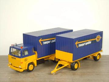 Scania 111 Truck & Trailer ASG Transport - Tekno 1:50 beschikbaar voor biedingen