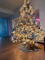 Kunstkerstboom met verlichting en sneeuw, Ophalen, Zo goed als nieuw