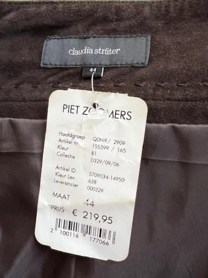 NIEUW Claudia Strater rok bruin suede 44 was 220 euro!, Kleding | Dames, Rokken, Nieuw, Maat 42/44 (L), Bruin, Knielengte, Verzenden
