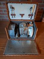 Originele Engelse Coracle Picknickset, Antiek en Kunst, Antiek | Keukenbenodigdheden, Ophalen of Verzenden