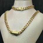 14 karaats gouden ketting armband cuban schakel, Ophalen of Verzenden, Zo goed als nieuw, Goud