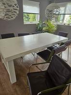 Tafel van esdoornhout, Huis en Inrichting, Ophalen, Gebruikt, 50 tot 100 cm, Vijf personen of meer