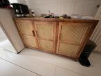 Rotan kast naturel, 3 deuren, Huis en Inrichting, Kasten | Dressoirs, Ophalen of Verzenden, Zo goed als nieuw, 25 tot 50 cm, 50 tot 100 cm
