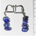 lapis lazuli azuurblauw parel Natuurlijke stenen Oorbellen, Ophalen of Verzenden, Nieuw