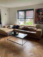 Ruime leren hoekbank, Huis en Inrichting, Ophalen, Gebruikt, Hoekbank, 300 cm of meer