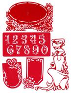 Snijmal/Embossing mal (5 stuks), Hobby en Vrije tijd, Kaarten | Zelf maken, Verzenden, Zo goed als nieuw, Overige thema's, Pons of Mal