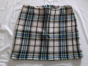 Korte geruite rok, maat 38, Turnover beschikbaar voor biedingen